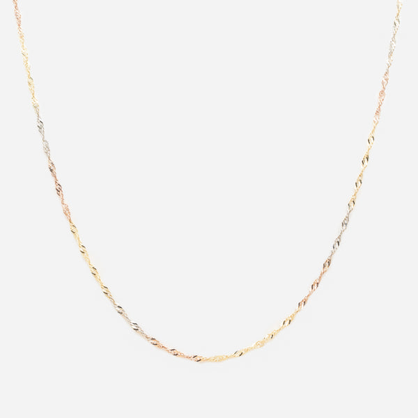 Load image into Gallery viewer, 3-tone 10k gold chain
