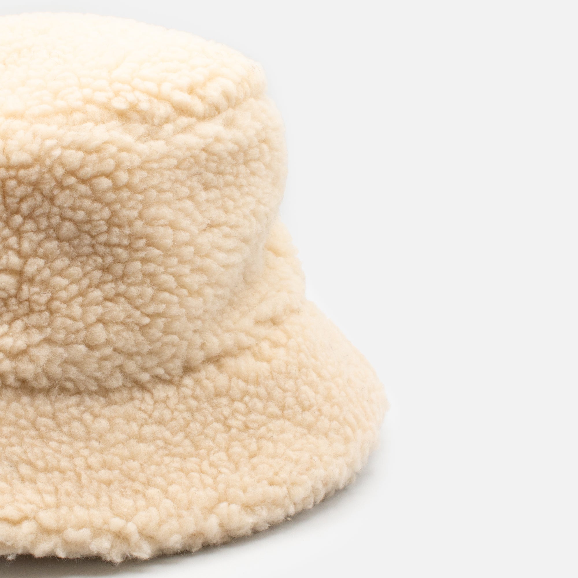 Ivory Sherpa Bucket Hat