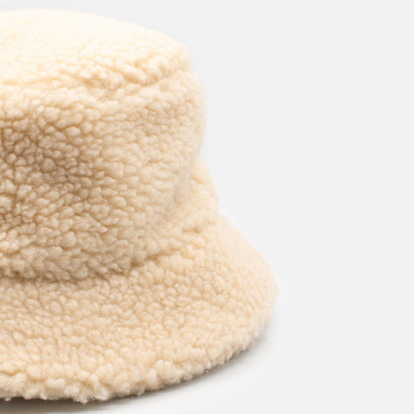 Load image into Gallery viewer, Ivory Sherpa Bucket Hat
