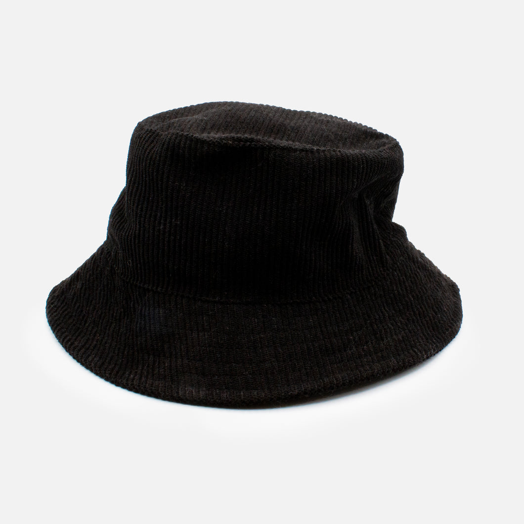 Black ribbed bucket hat – Bizou
