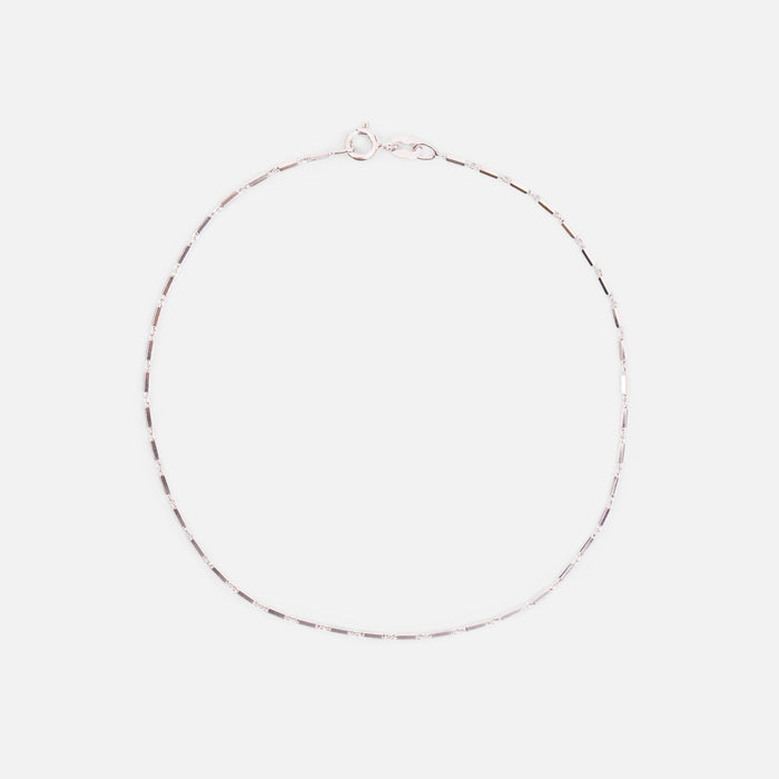 Chaîne de cheville mince en argent sterling 9.5 pouces