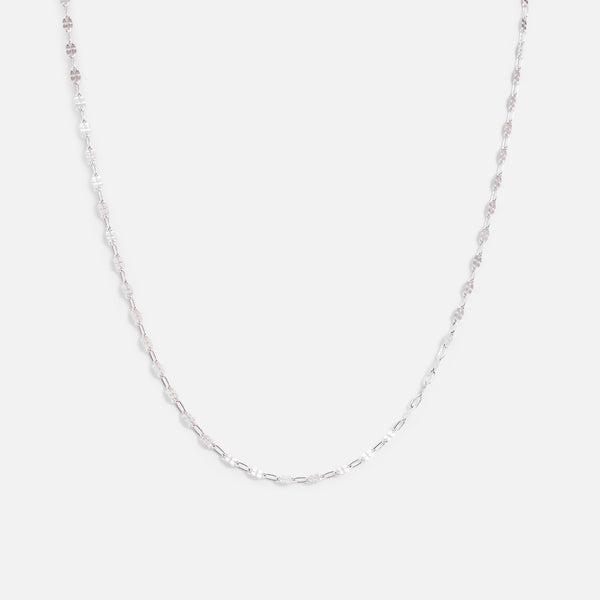 Load image into Gallery viewer, 20 inch sterling silver rectangle link chain
