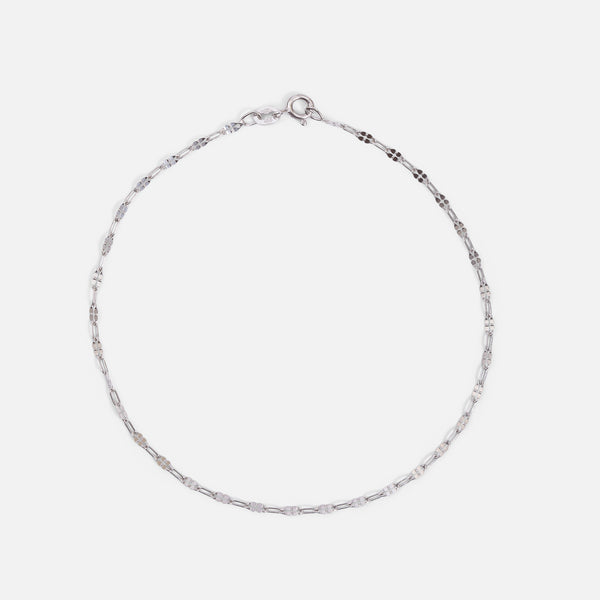 Load image into Gallery viewer, Sterling silver rectangle anklet chain
