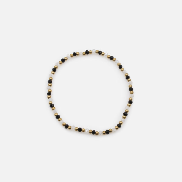 Load image into Gallery viewer, Elastic bracelet with small three-color beads
