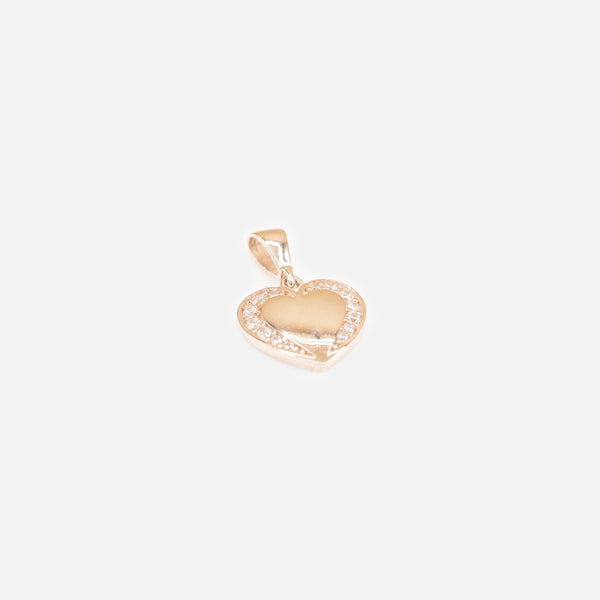 Load image into Gallery viewer, Heart-shaped charm in 10k yellow gold
