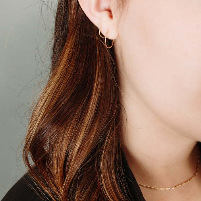 Boucles d'oreilles dormeuses 10 mm en or 10 carats