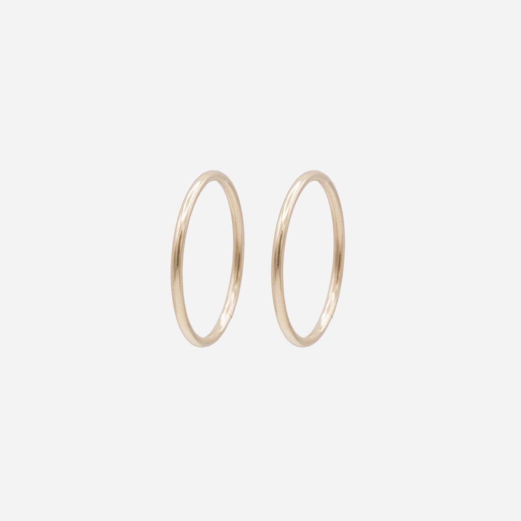 12mm Leverback Earrings in 10k Gold