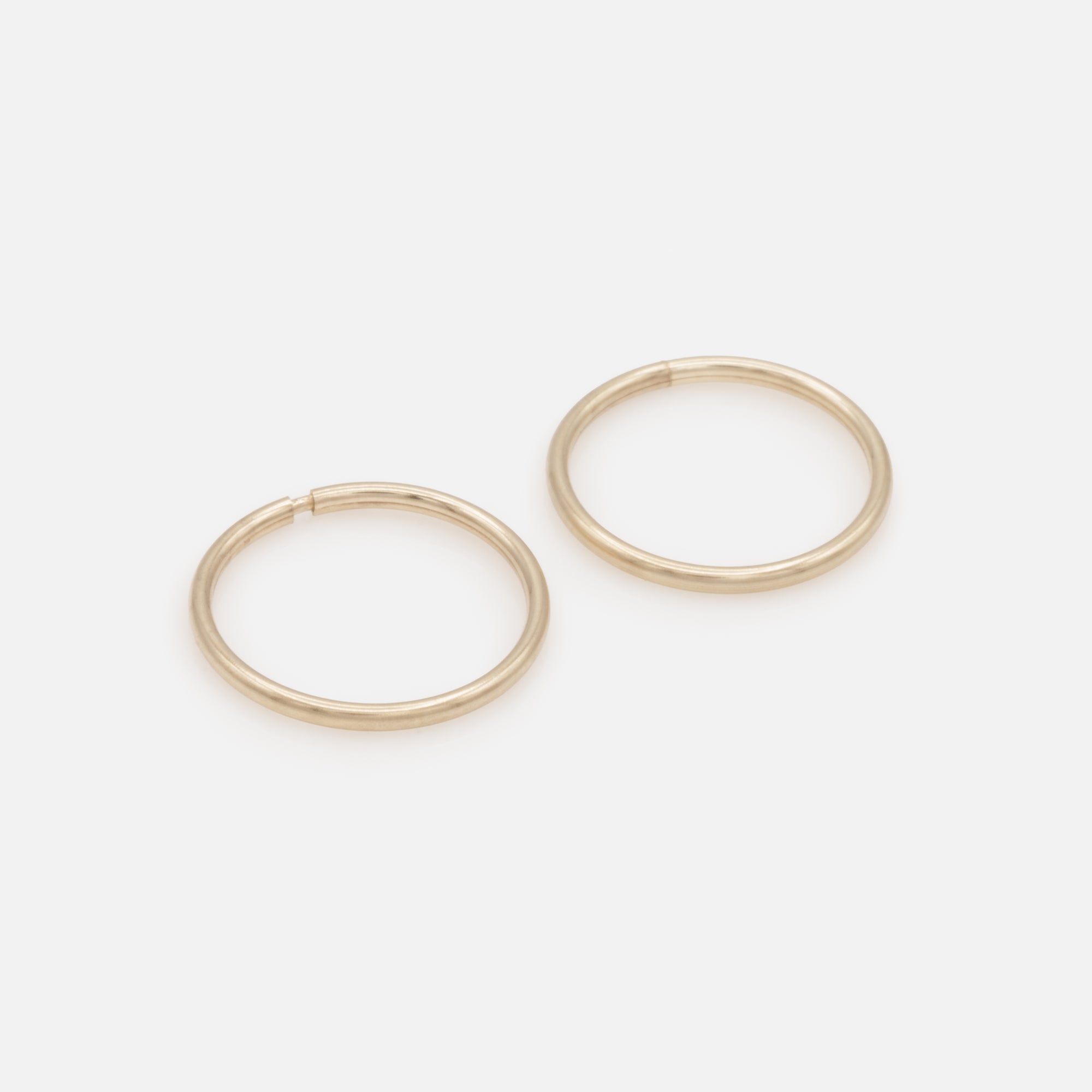 12mm Leverback Earrings in 10k Gold