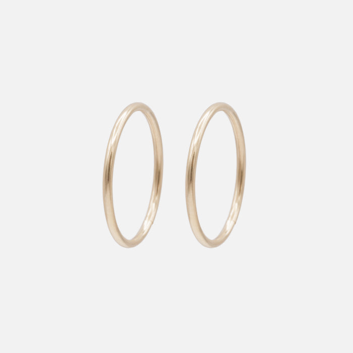 Boucles d'oreilles dormeuses 14 mm en or 10 carats