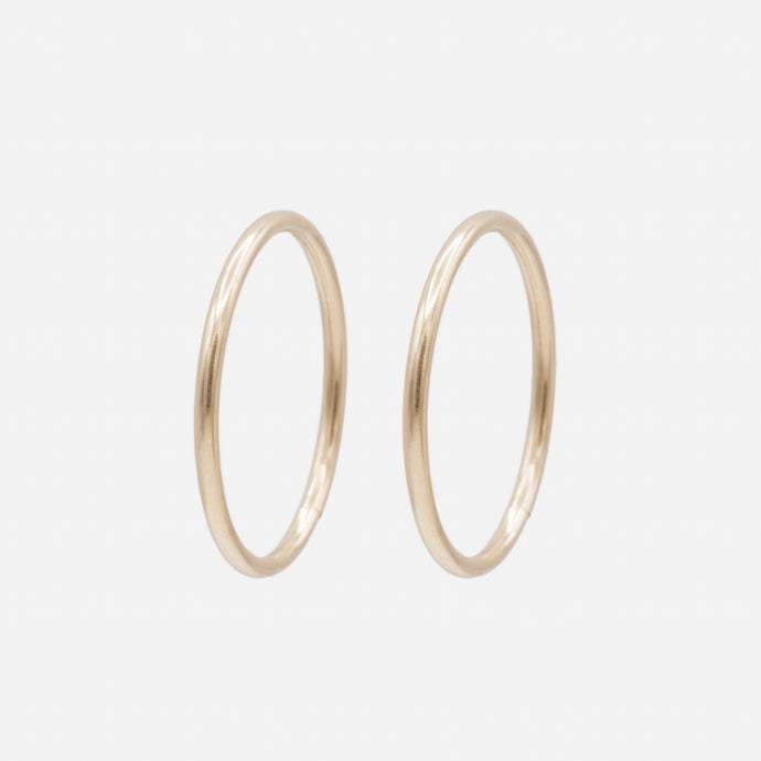 16mm Leverback Earrings in 10k Gold