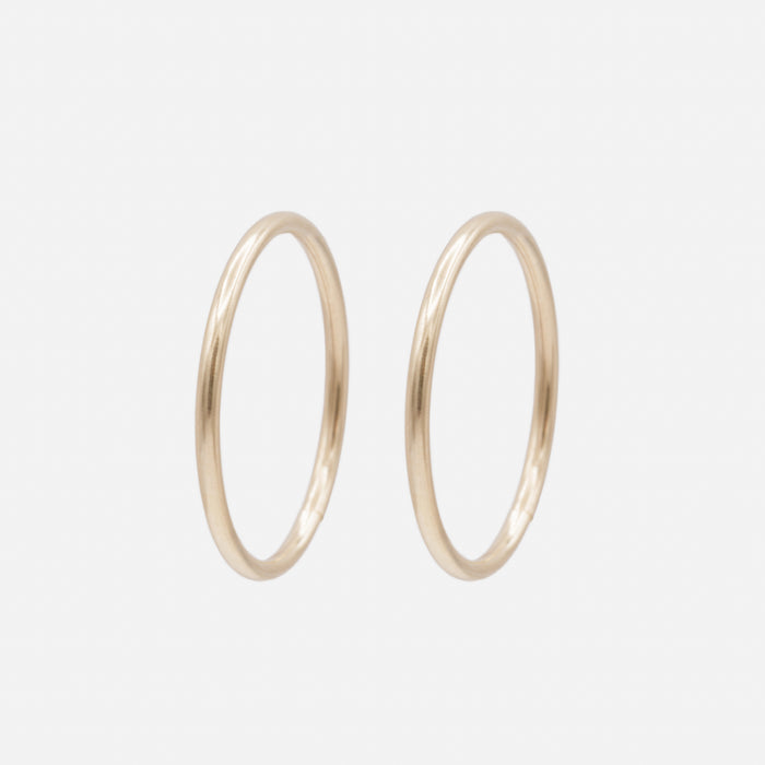 Boucles d'oreilles dormeuses 16 mm en or 10 carats