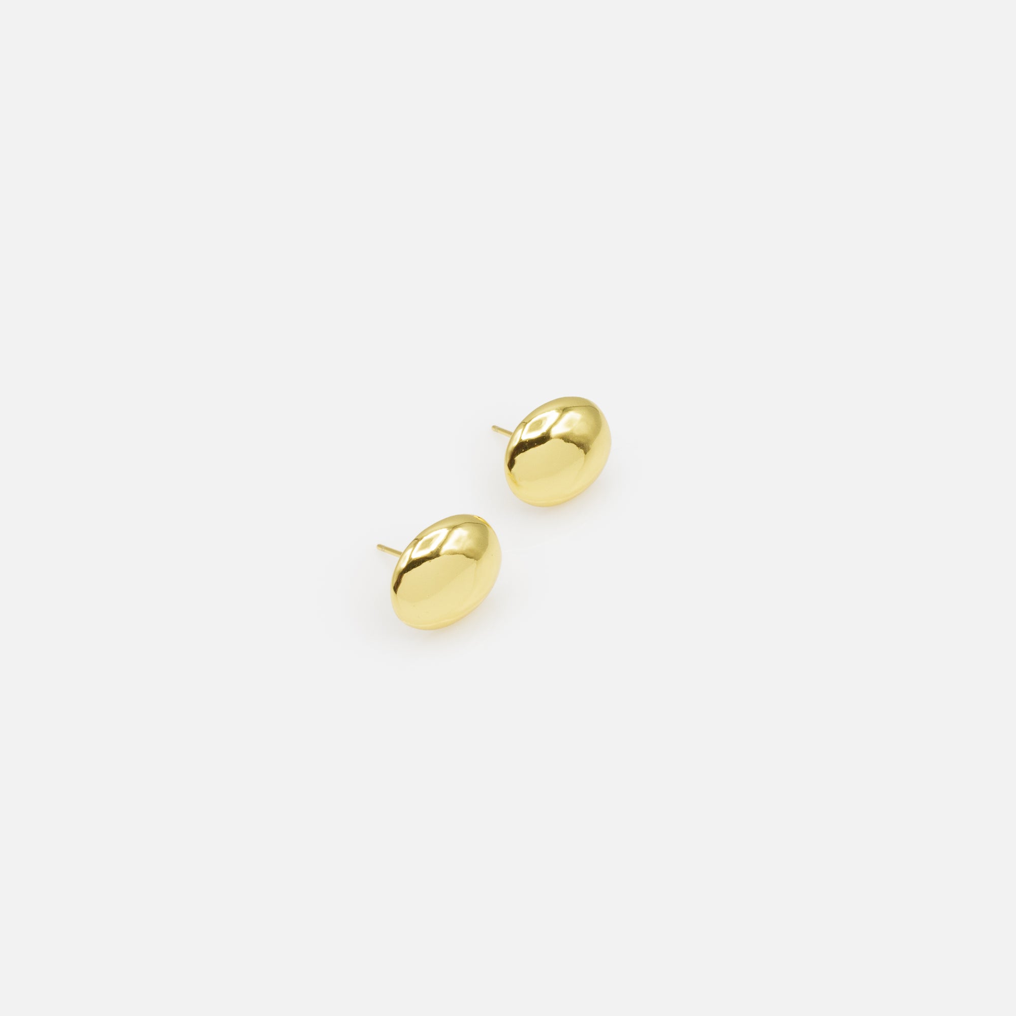 Boucles d'oreilles petits ovales dorés