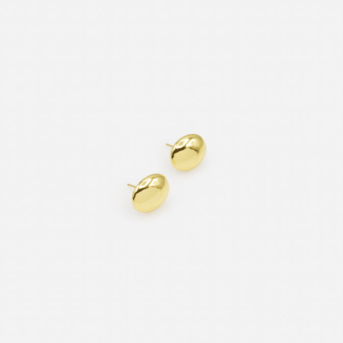 Boucles d'oreilles petits ovales dorés