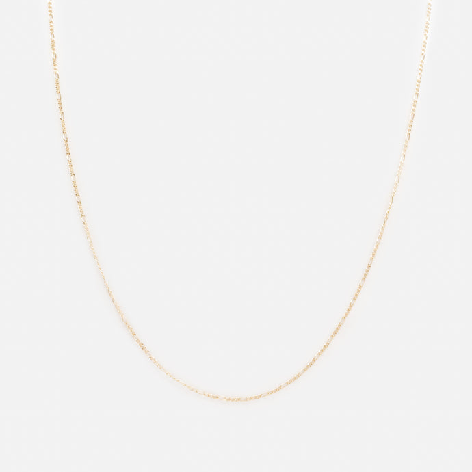 16 inch 10k gold very small figaro link chain