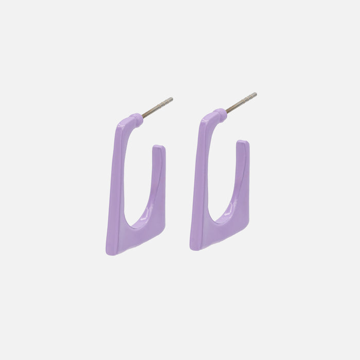 Boucles d'oreilles originales mauves