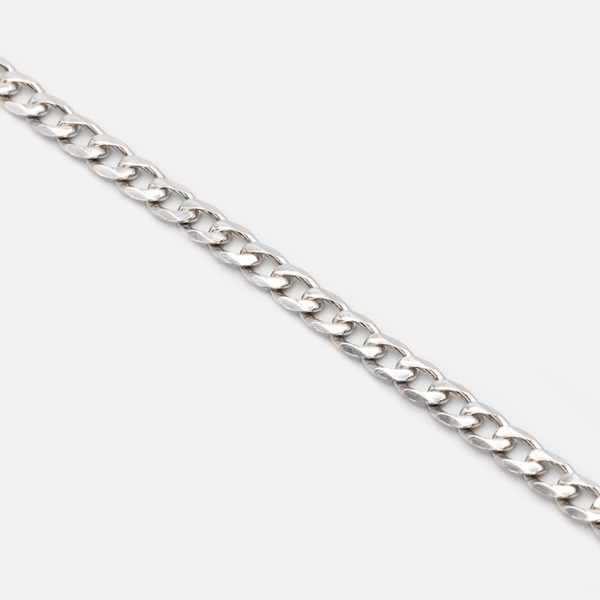 Load image into Gallery viewer, Flat sterling silver gourmet chain bracelet
