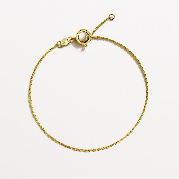 Charger l'image dans la galerie, Chaîne de cheville Singapour en or 10 carats
