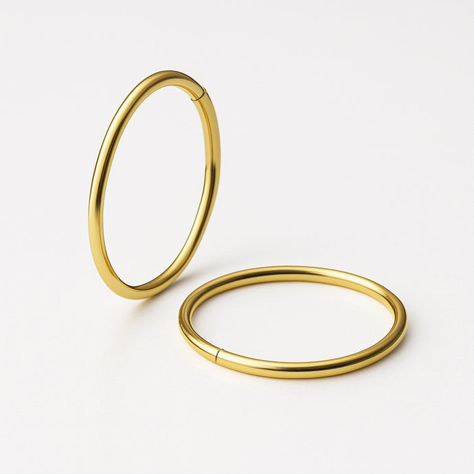 Boucles d’oreilles dormeuses 12 mm en or 10 carats