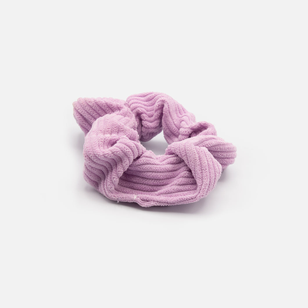 Lilac ribbed scrunchie