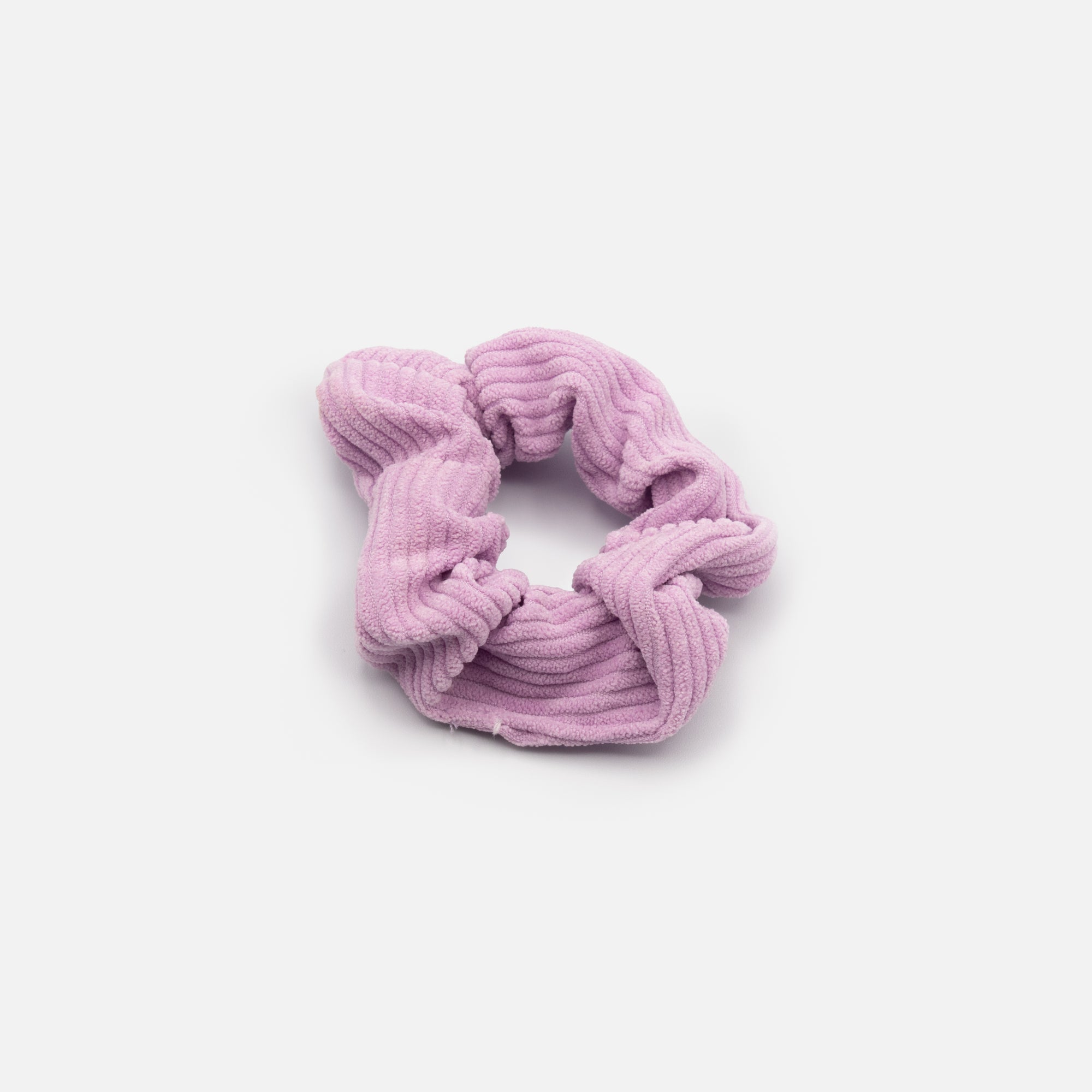 Lilac ribbed scrunchie