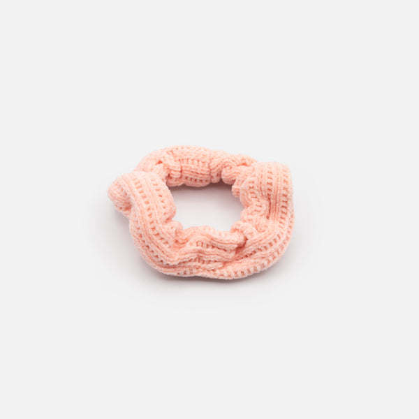 Load image into Gallery viewer, Pale pink chenille scrunchie
