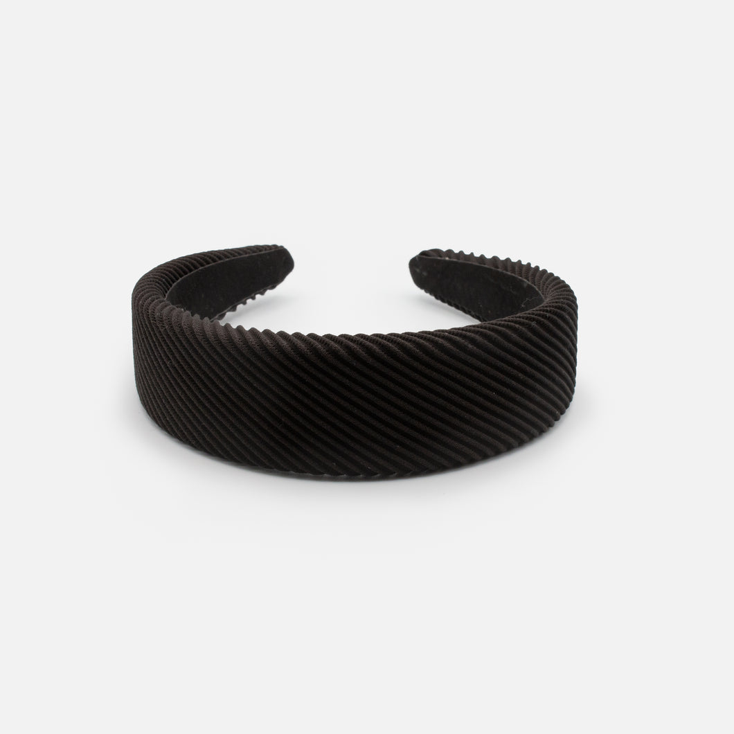 Black ribbed headband