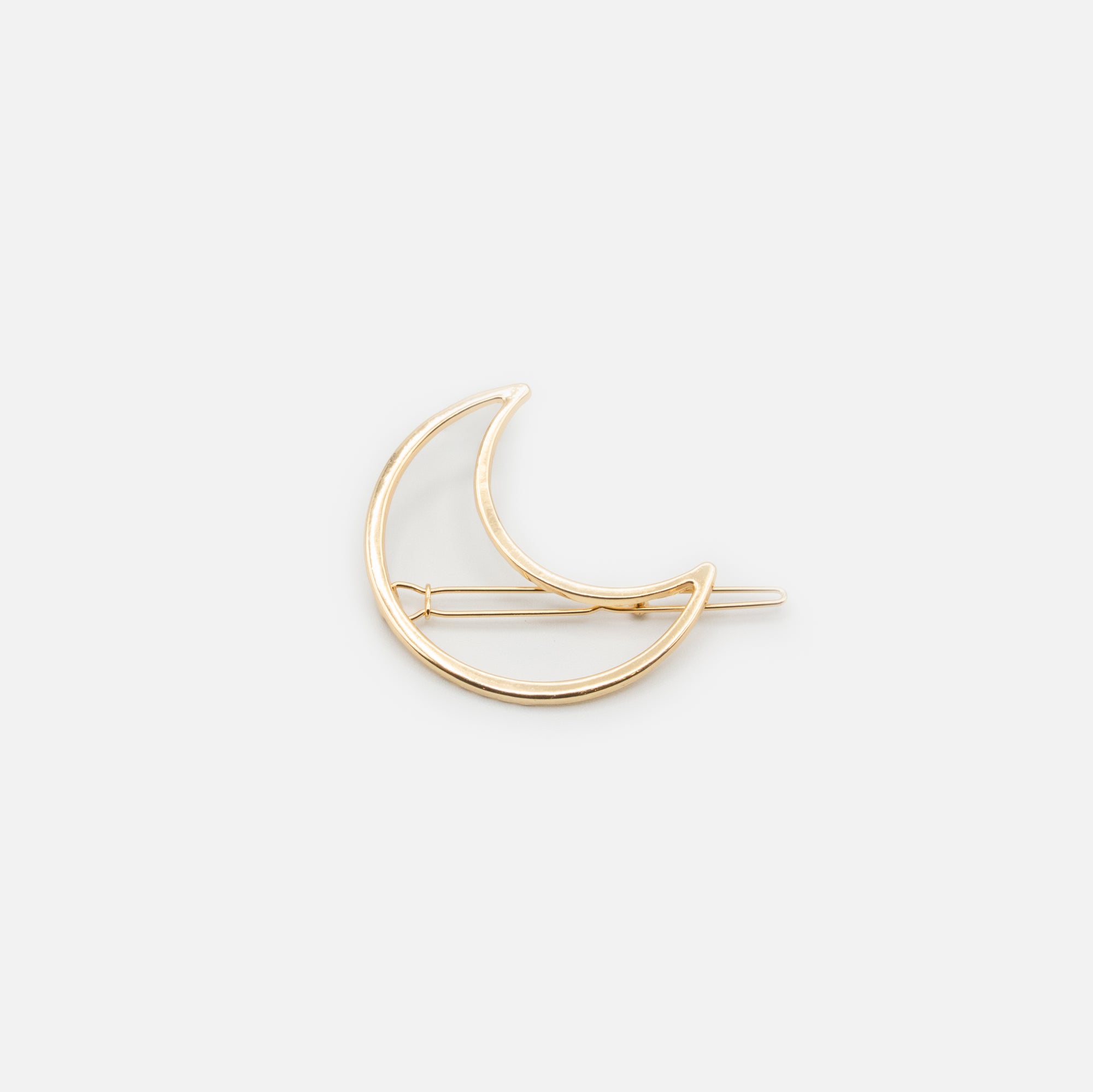 Pince dorée croissant de lune