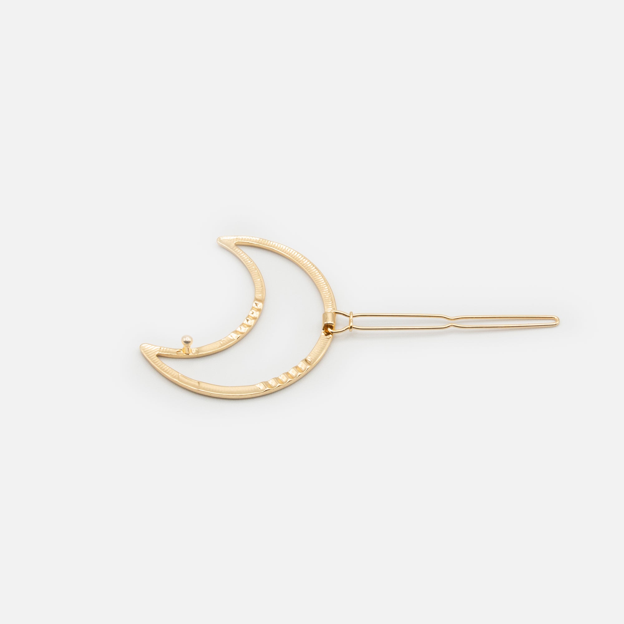 Pince dorée croissant de lune