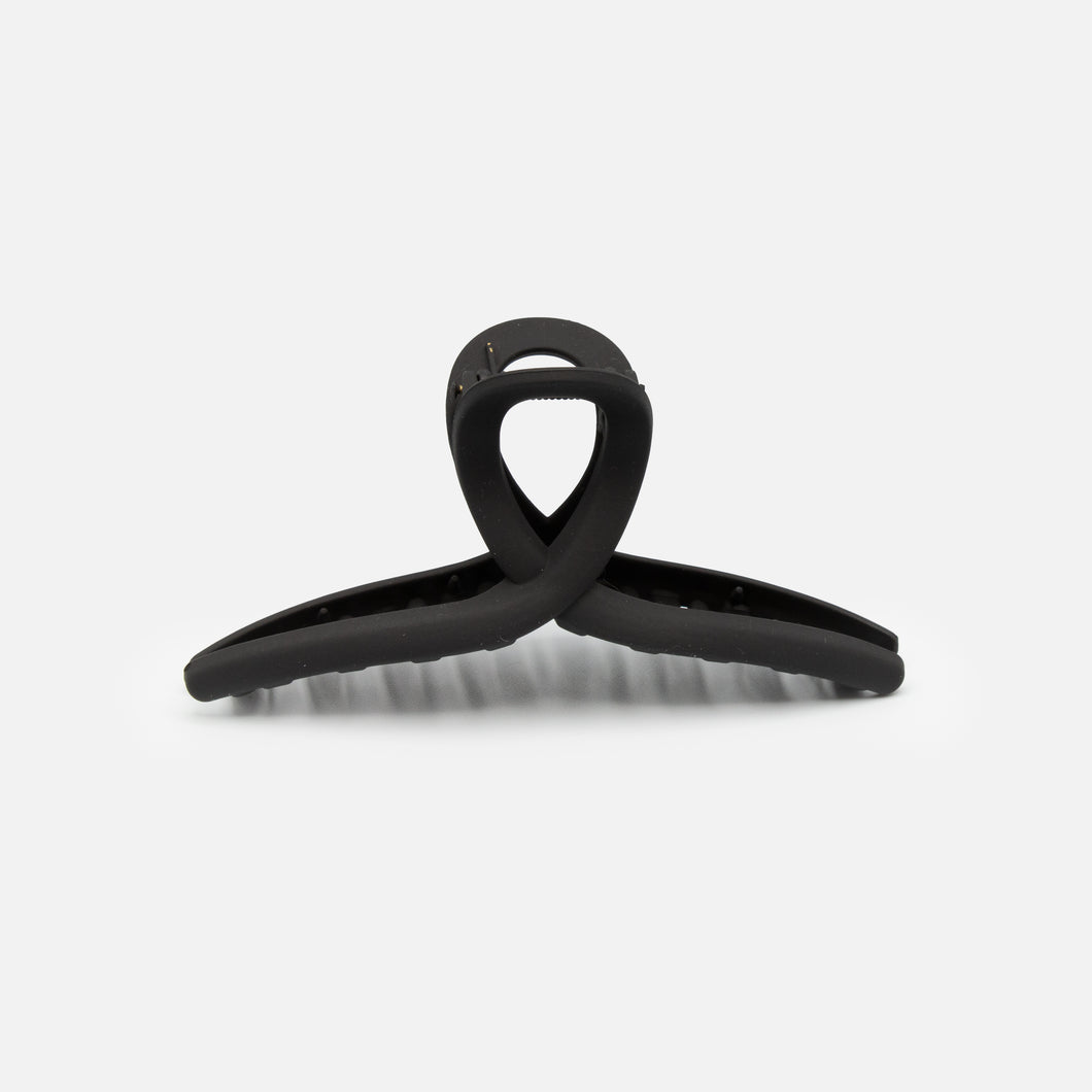 Matte black hair clip