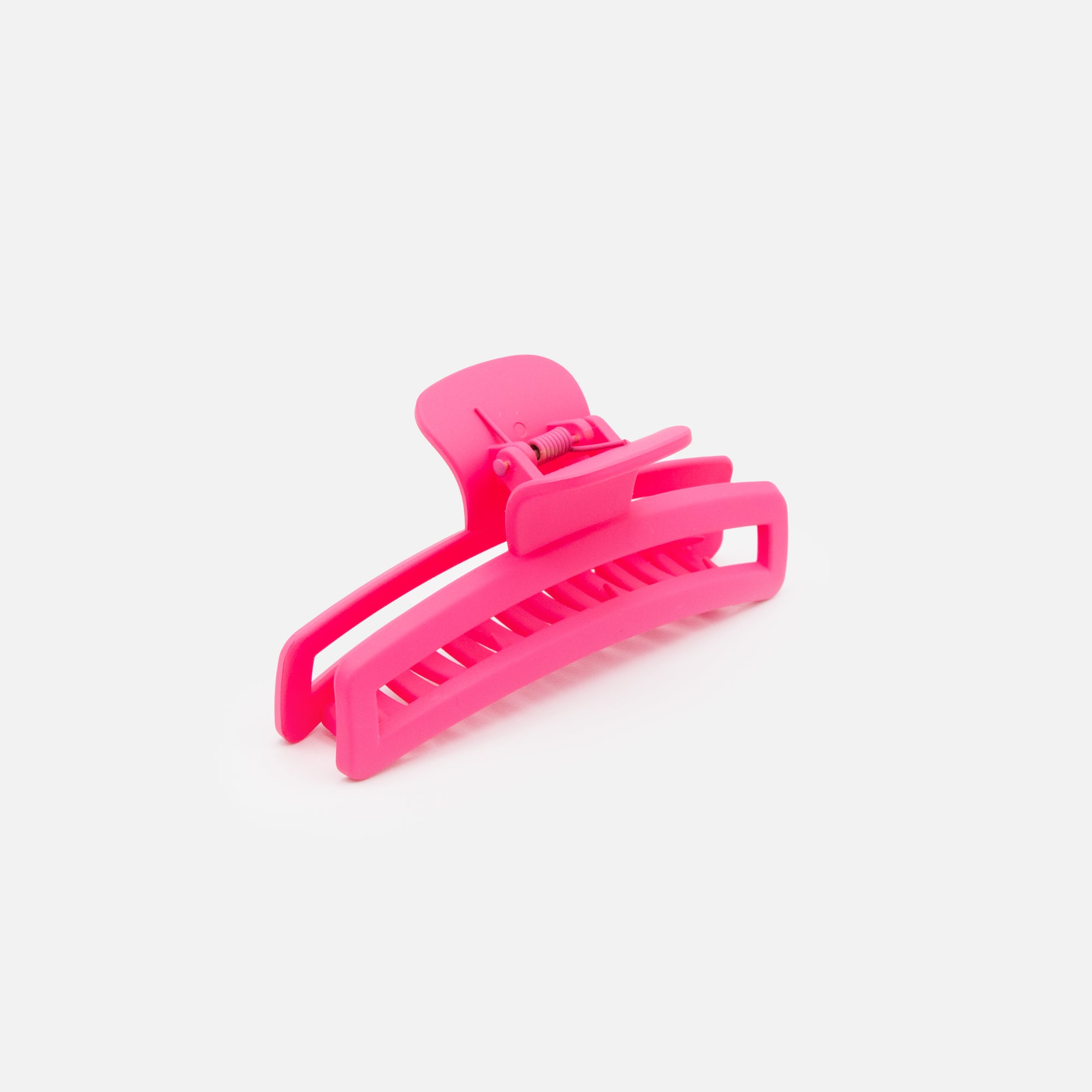 Thin matte pink rectangular clip