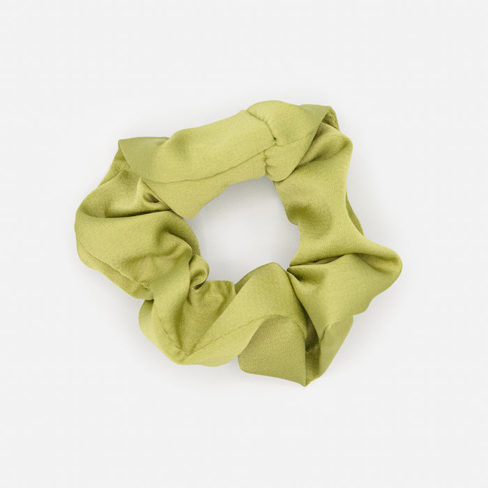 Duo de chouchous vert chartreuse et ivoire