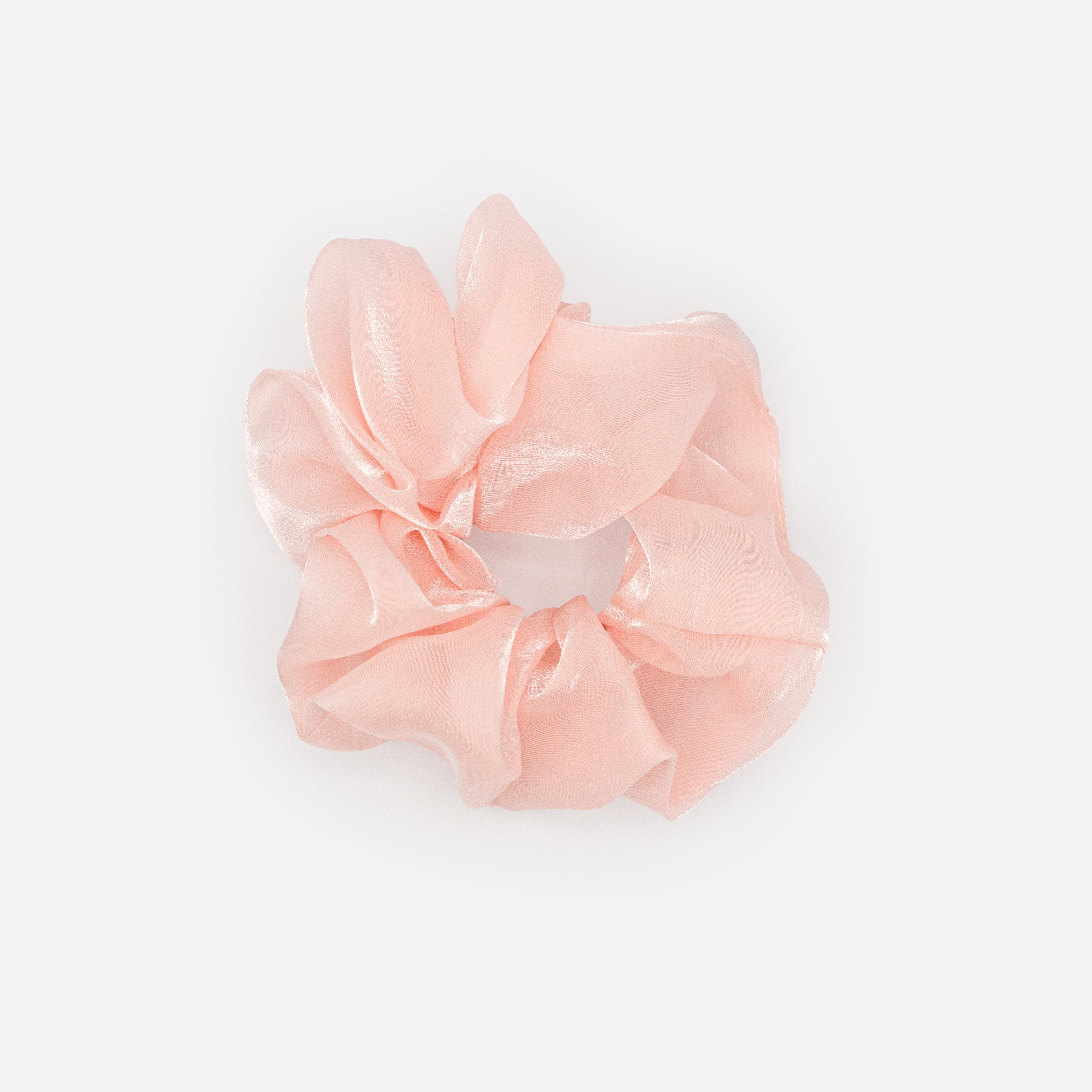 Duo de chouchous gris pâle et rose pâle