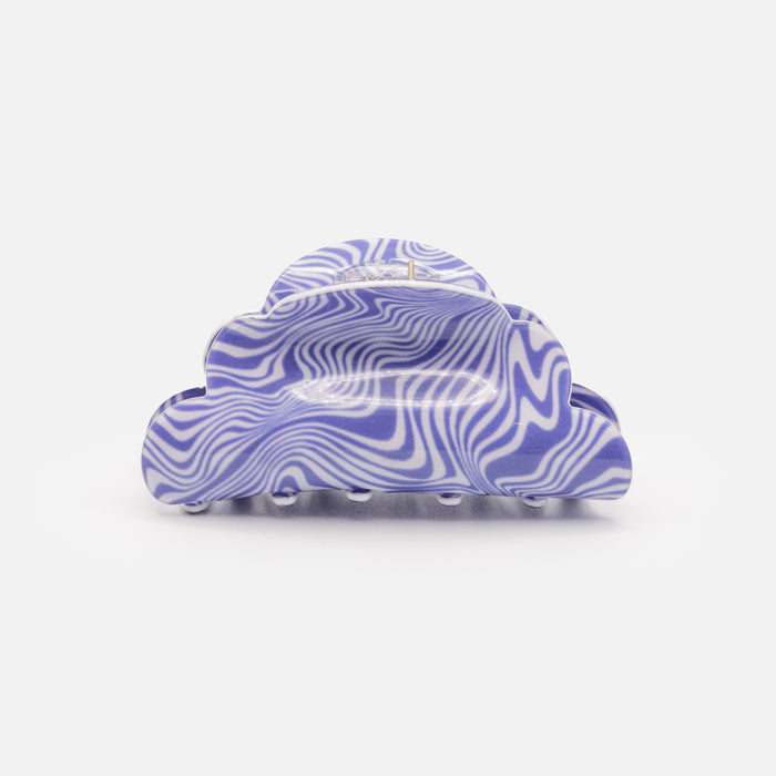 Grande pince bleue à motif psychédélique