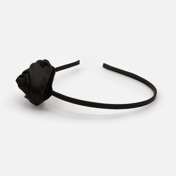 Mince bandeau avec rose noire