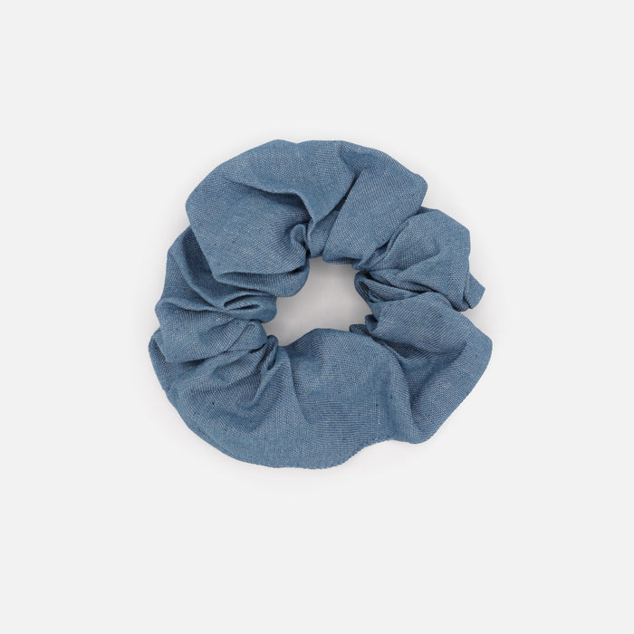 Chouchou en denim pâle
