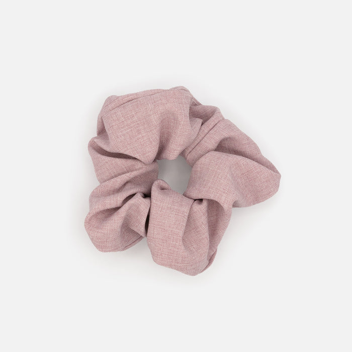 Chouchou mauve pâle en lin