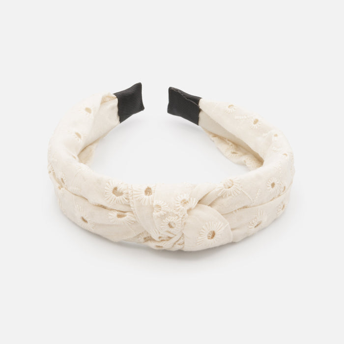 Bandeau ivoire à motifs
