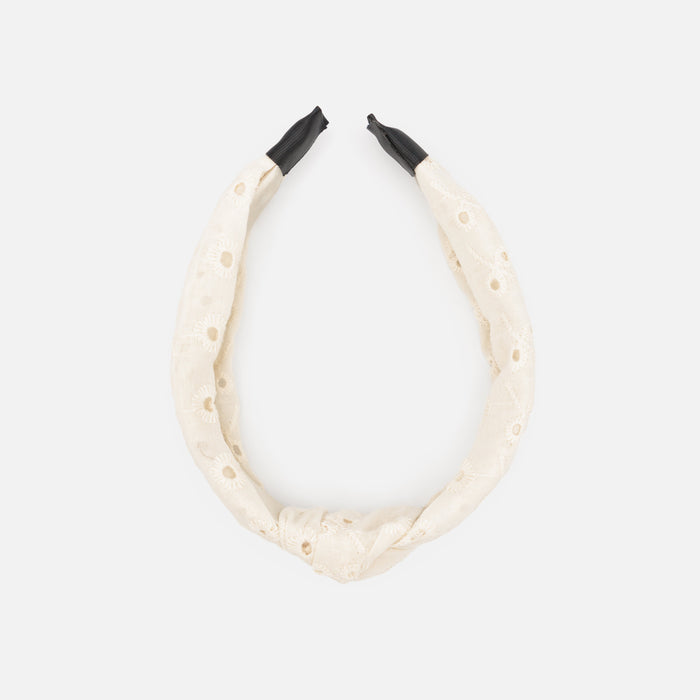 Bandeau ivoire à motifs