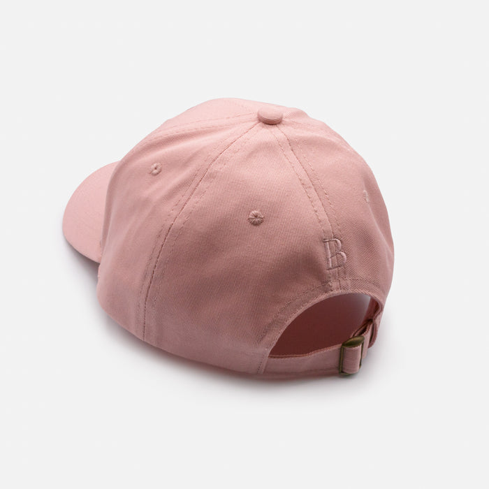 Casquette rose "Currently blooming" avec fleurs brodées
