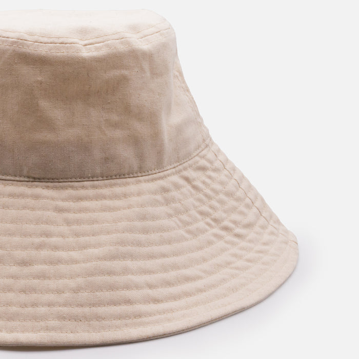 Chapeau souple ivoire en lin