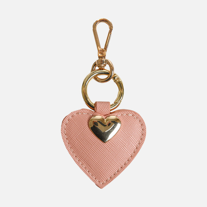 Porte-clés coeur rose
