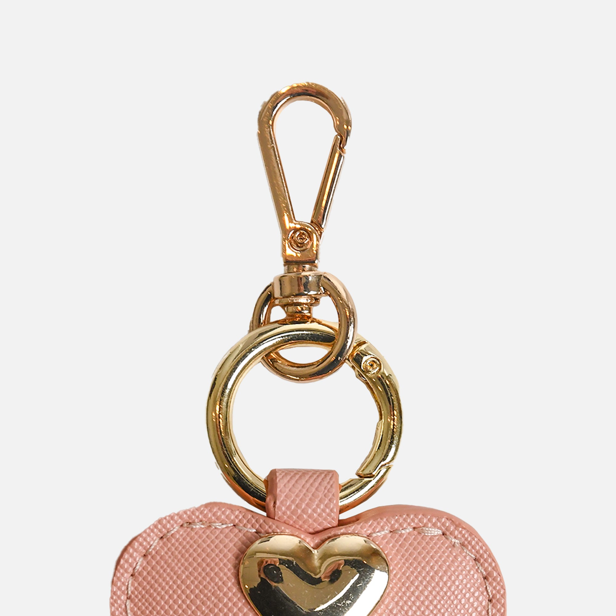 Porte-clés coeur rose