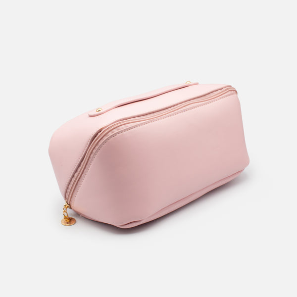 Load image into Gallery viewer, Pink cosmetic bag
