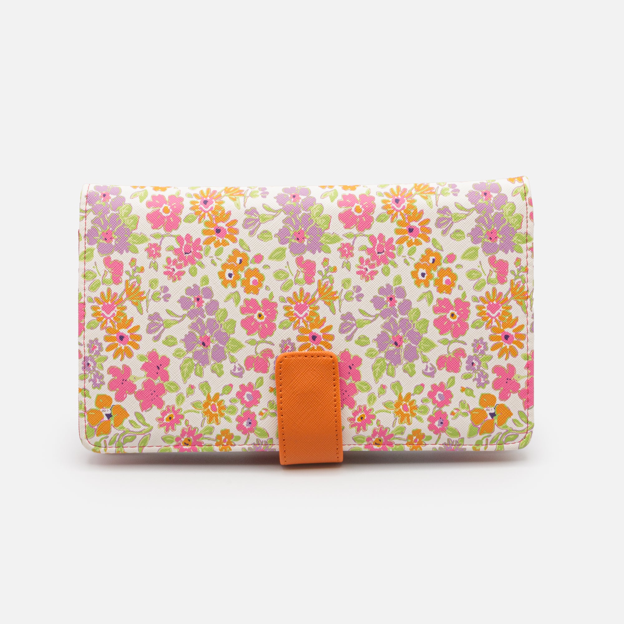 Multicolor Floral Print Travel Document Organizer