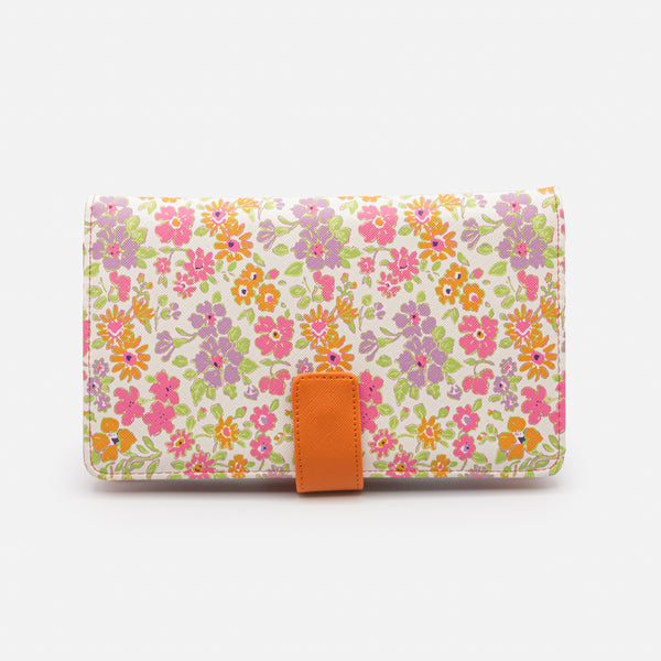 Load image into Gallery viewer, Multicolor Floral Print Travel Document Organizer
