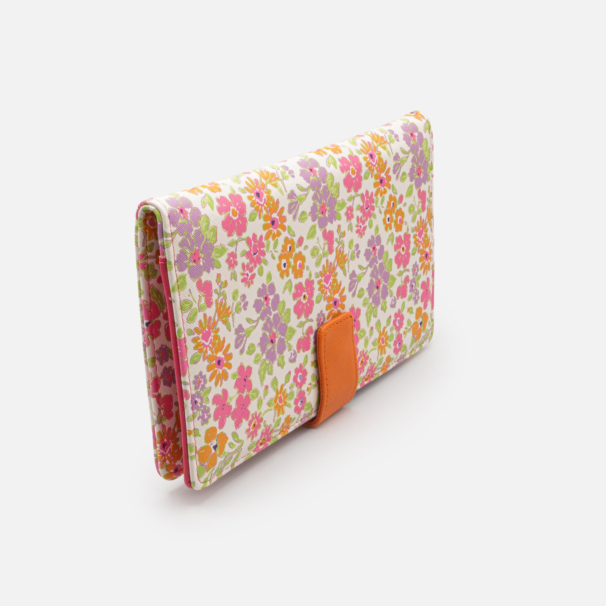 Multicolor Floral Print Travel Document Organizer