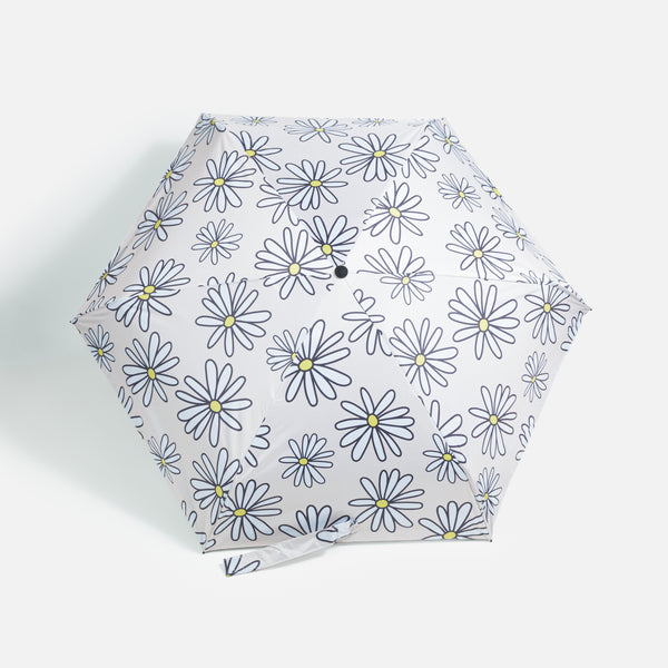 Load image into Gallery viewer, Beige umbrella with daisies and storage bag
