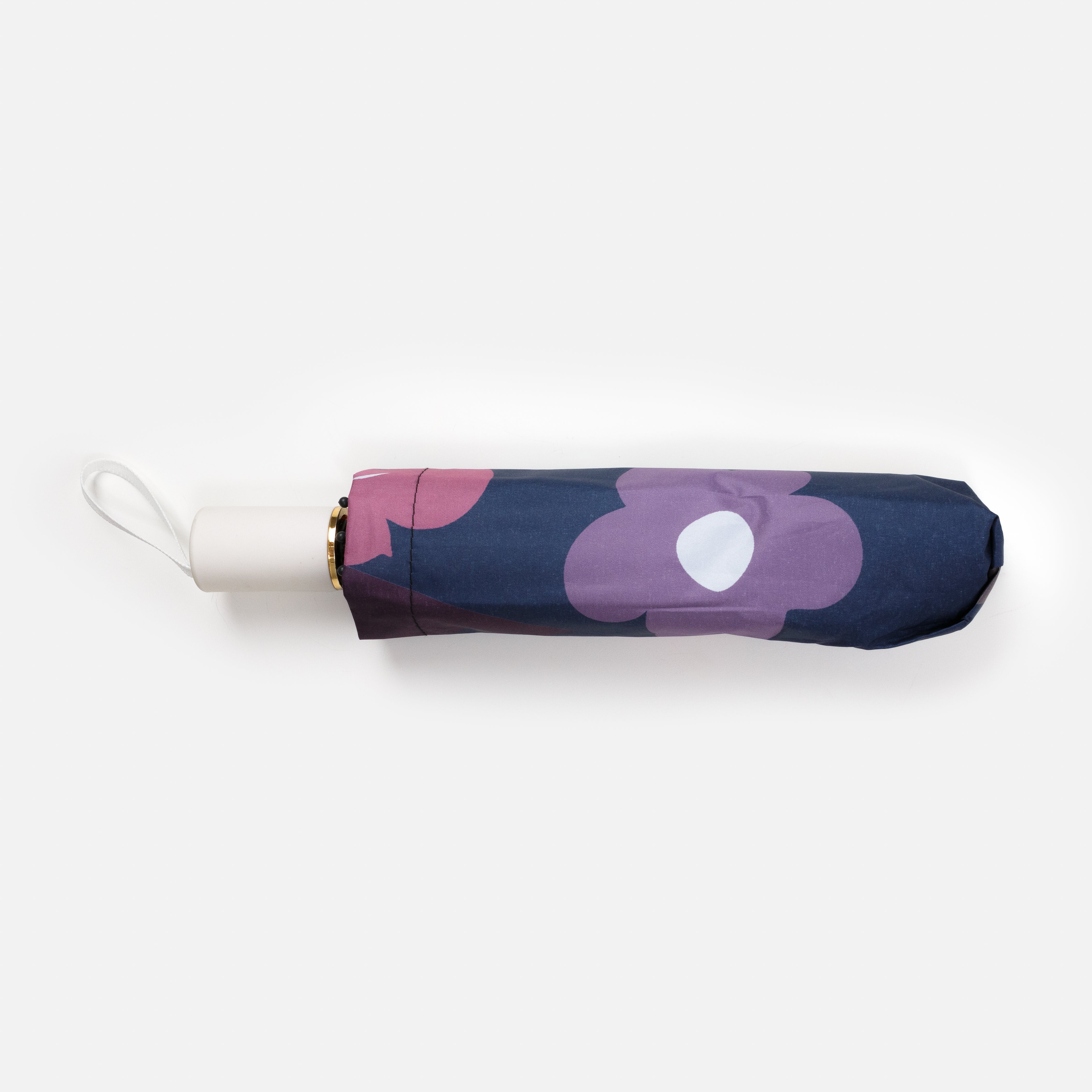 Parapluie marine avec fleurs colorées et sac de rangement