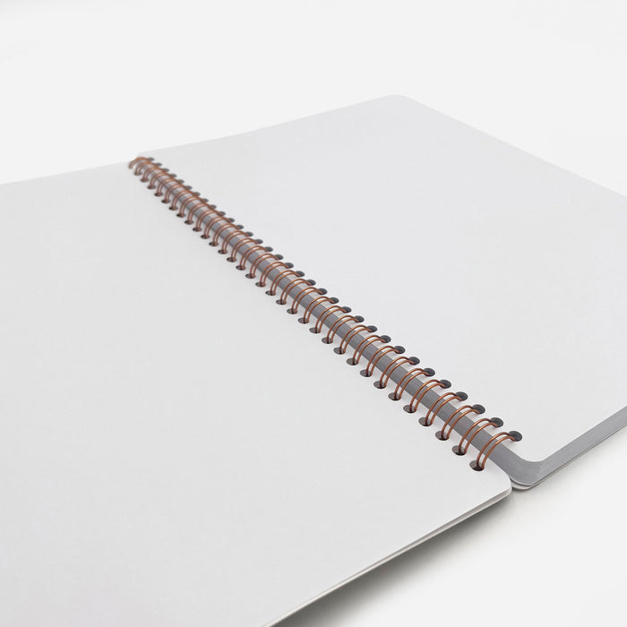 Cahier fleuri à spirale