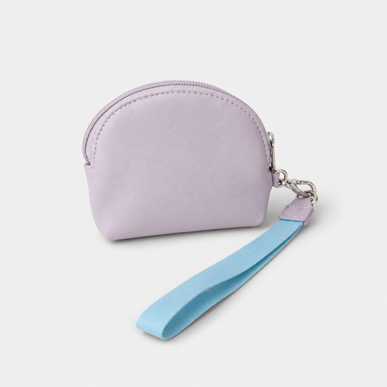 Portefeuille Demi-Lune en Taupe en PU